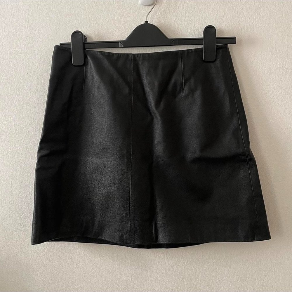 BB Dakota genuine leather mini skirt